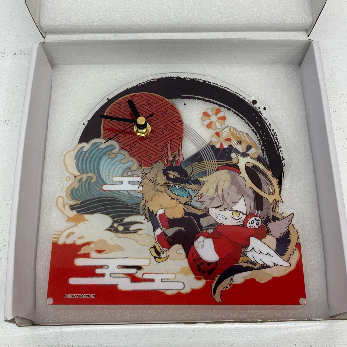 その他ホビー だるまいずごっど A賞 アクリルクロック DMMスクラッチ第六弾 Crazy Raccoon だるまいずごっど【イオン広店】