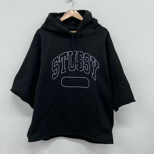 STUSSY | ステューシー BOXY CROPPED HOODIE パーカー ブラック サイズ：XL【イオン広店】