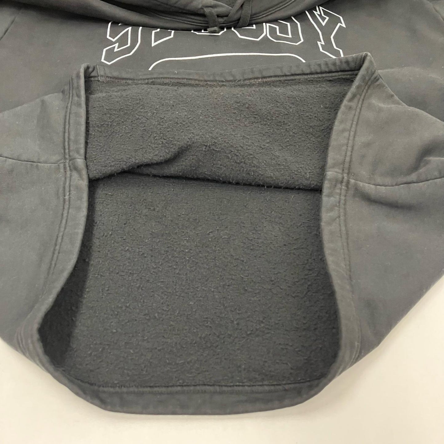 STUSSY | ステューシー BOXY CROPPED HOODIE パーカー ブラック サイズ：XL【イオン広店】