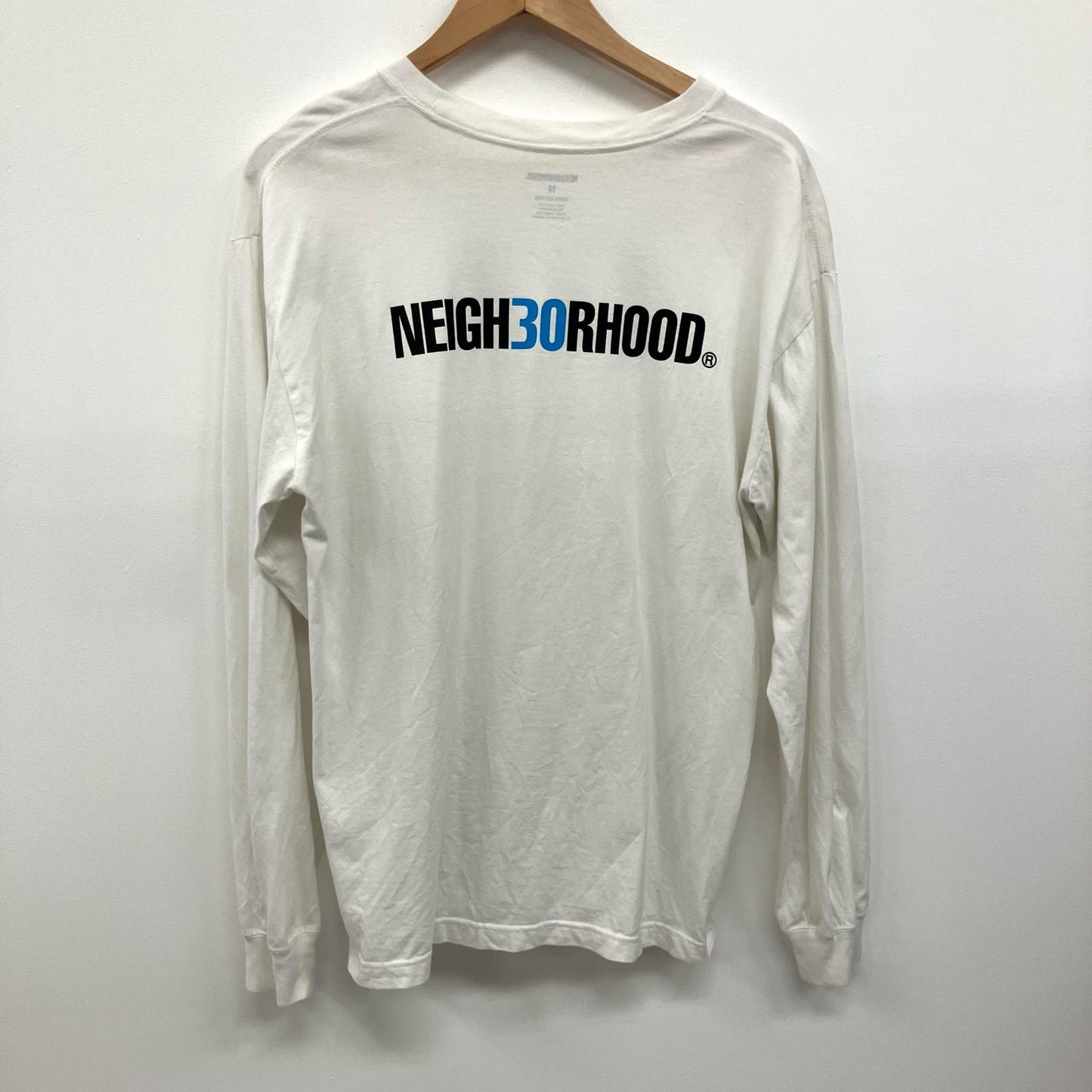 NEIGHBORHOOD | ネイバーフッド Visual Maintenance 長袖Ｔシャツ ホワイト サイズ：M【イオン広店】