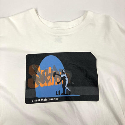 NEIGHBORHOOD | ネイバーフッド Visual Maintenance 長袖Ｔシャツ ホワイト サイズ：M【イオン広店】