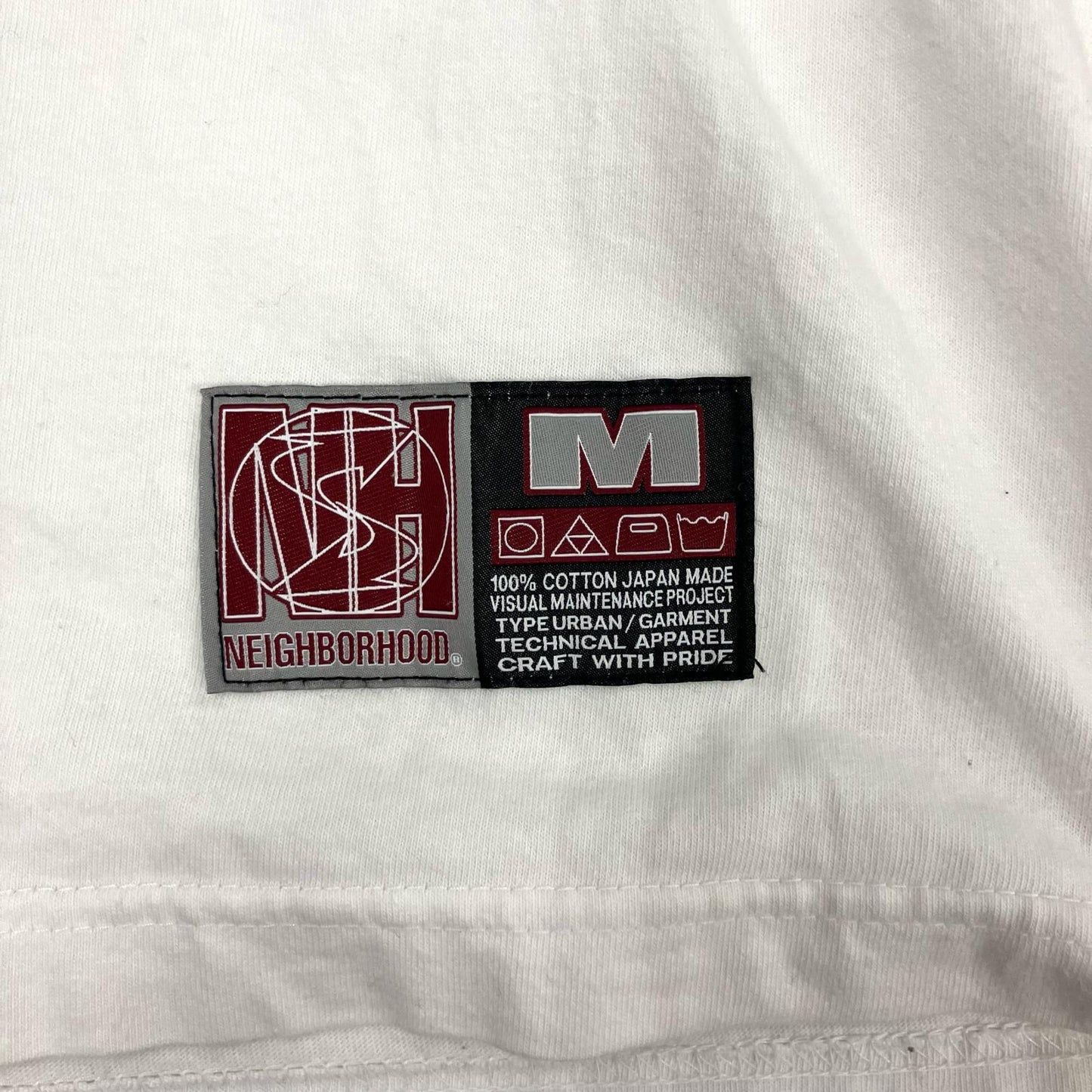 NEIGHBORHOOD | ネイバーフッド Visual Maintenance 長袖Ｔシャツ ホワイト サイズ：M【イオン広店】