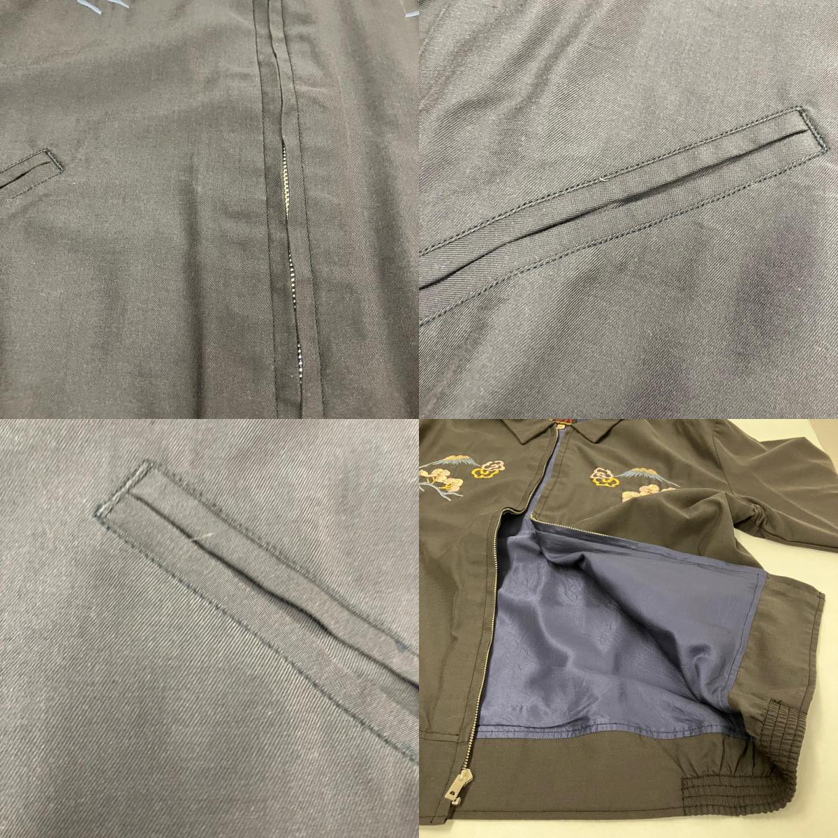 TAILOR TOYO(東洋エンタープライズ) | テイラートウヨウテイラートーヨー LANDSCAPE スーベニアジャケット TT15022 ブラック サイズ：XL【イオン広店】