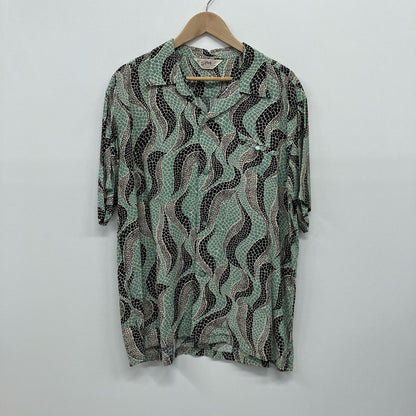 TAILOR TOYO(東洋エンタープライズ) | テイラートウヨウテイラートーヨー HIGH DENSITY RAYON OPEN SHIRT その他トップス SH38632 グリーン サイズ：XL【イオン広店】