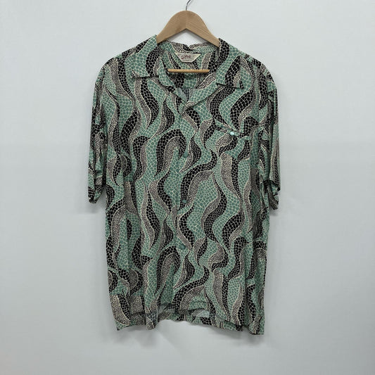 TAILOR TOYO(東洋エンタープライズ) | テイラートウヨウテイラートーヨー HIGH DENSITY RAYON OPEN SHIRT その他トップス SH38632 グリーン サイズ：XL【イオン広店】