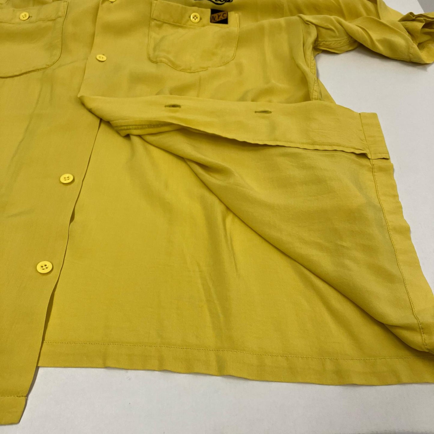 schott | ショット 半袖シャツ 3105033 イエロー サイズ：L【イオン広店】