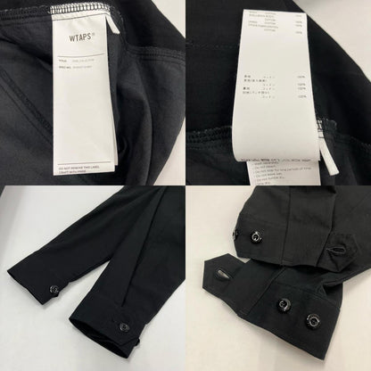 W)TAPS | ダブルタップス VEINY / LS / COTTON. TWILL ミリタリージャケット 251WVDT-SHM03 ブラック サイズ：2【イオン広店】
