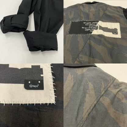 W)TAPS | ダブルタップス VEINY / LS / COTTON. TWILL ミリタリージャケット 251WVDT-SHM03 ブラック サイズ：2【イオン広店】