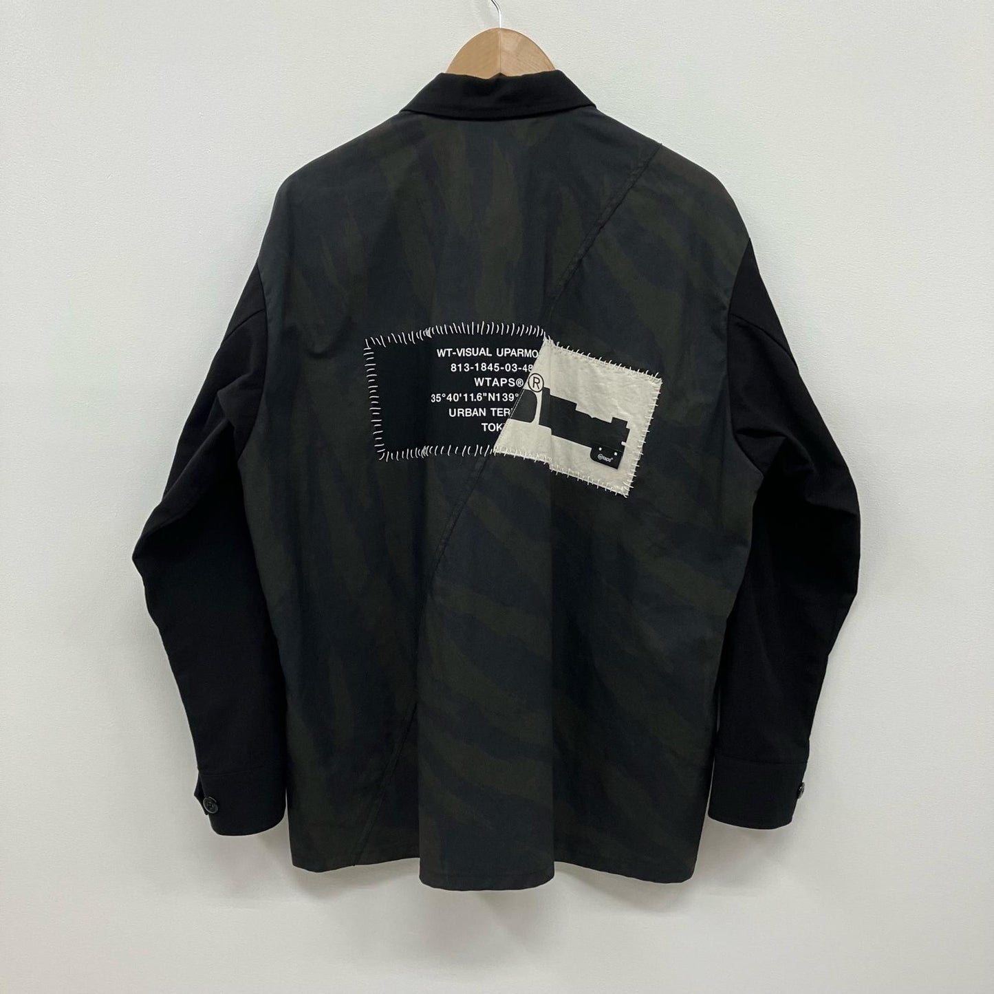 W)TAPS | ダブルタップス VEINY / LS / COTTON. TWILL ミリタリージャケット 251WVDT-SHM03 ブラック サイズ：2【イオン広店】