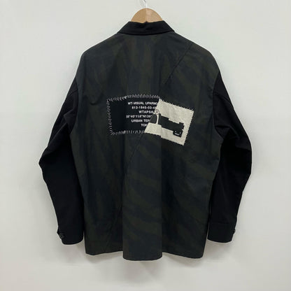 W)TAPS | ダブルタップス VEINY / LS / COTTON. TWILL ミリタリージャケット 251WVDT-SHM03 ブラック サイズ：2【イオン広店】