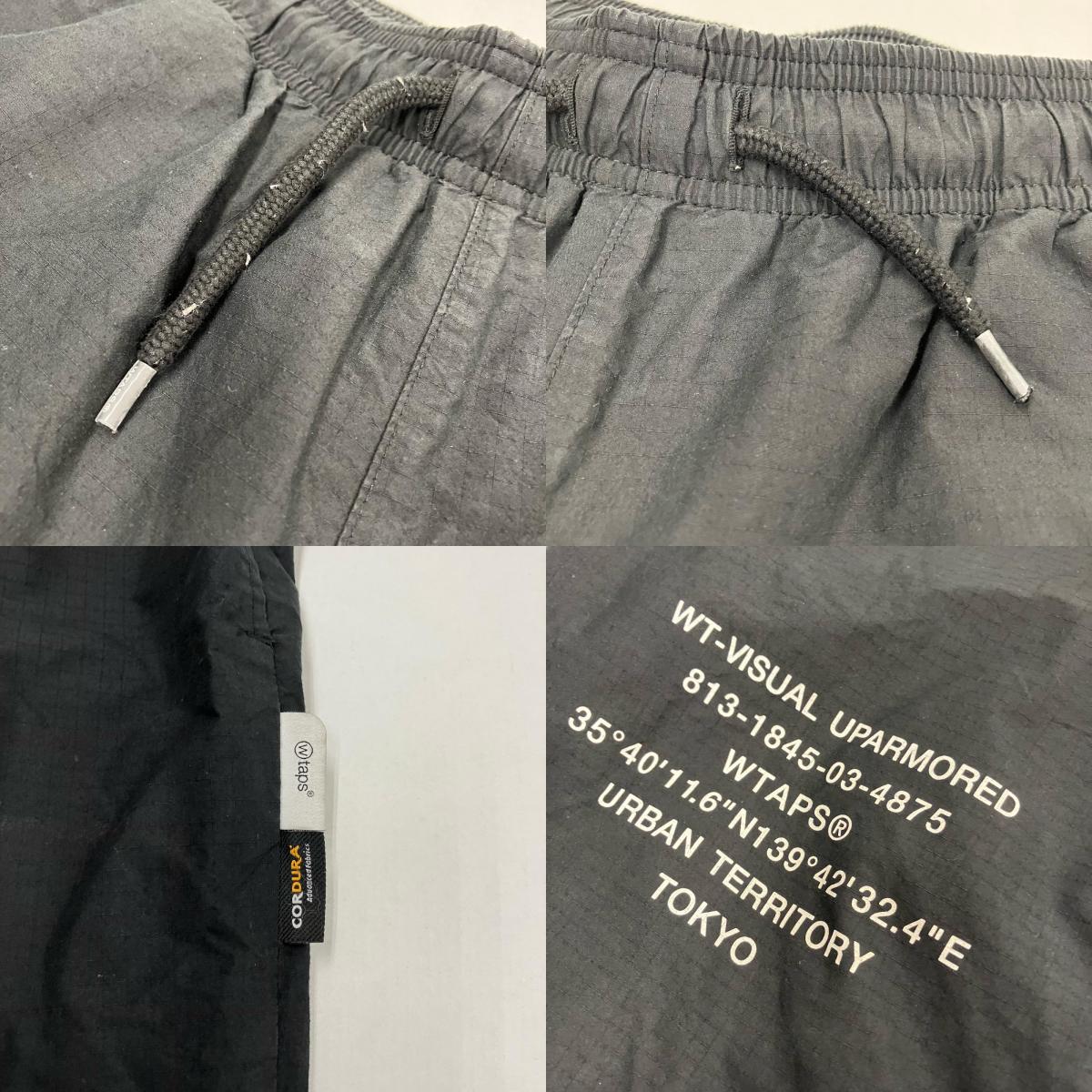 W)TAPS | ダブルタップス TROUSERS / NYCO.RIPSTOP. CORDURA パンツ 251CWDT-PTM04 ブラック サイズ：1【イオン広店】