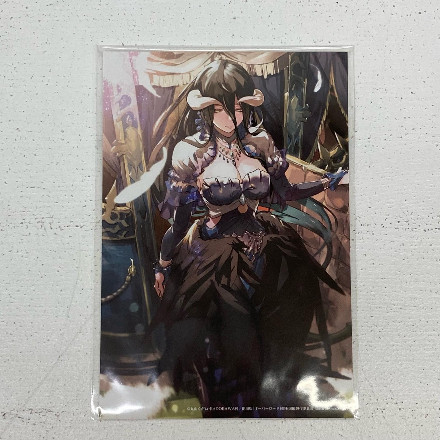 その他ホビー 3枚 オーバーロード展　so-bin イラスト ポストカード　A B C アインズ　アルベド　シャルティア　アウラ【イオン広店】