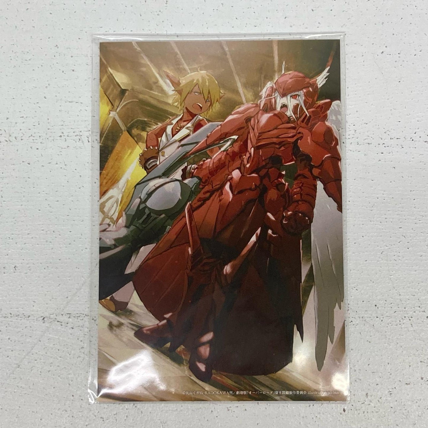 その他ホビー 3枚 オーバーロード展　so-bin イラスト ポストカード　A B C アインズ　アルベド　シャルティア　アウラ【イオン広店】