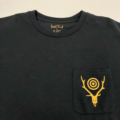 S2W8(South2 West8) | エスツーダブルエイトサウスツーウエストエイト Round Pocket Tee 長袖Ｔシャツ RW658 ブラック サイズ：XL【イオン広店】