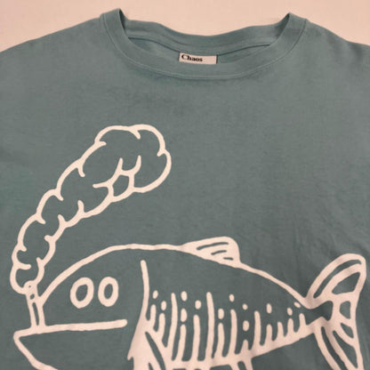 CHAOS FISHING CLUB | カオスフィッシングクラブ Osakanakun Tee 長袖Ｔシャツ ライトブルー サイズ：XL【イオン広店】
