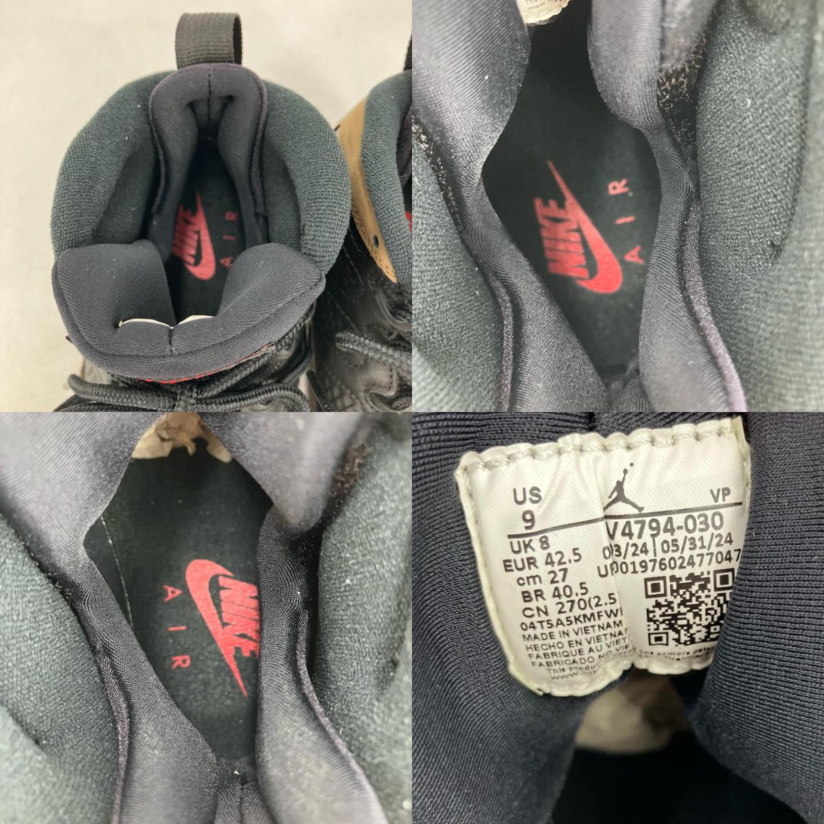 NIKE AIR JORDAN | ナイキ　エアー　ジョーダン Air Jordan 9 スニーカー HV4794-030 ブラック 27cm【イオン広店】