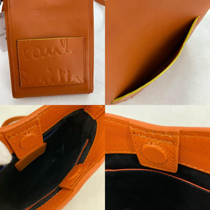Paul Smith | ポール・スミス ブランデッドカラーエッジ ショルダーバッグ apu041 オレンジ【イオン広店】
