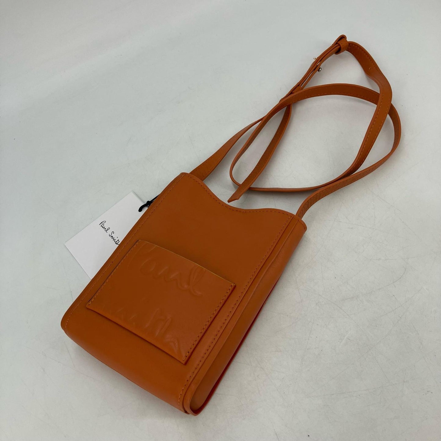 Paul Smith | ポール・スミス ブランデッドカラーエッジ ショルダーバッグ apu041 オレンジ【イオン広店】