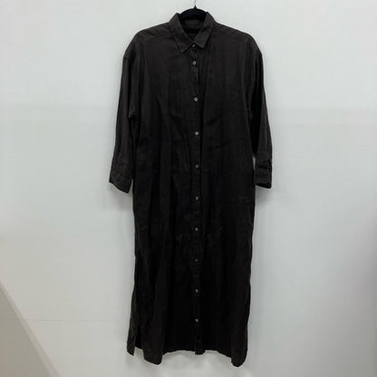 URBAN RESEARCH DOORS | アーバンリサーチドアーズ リネンバックタックシャツワンピース ワンピース チャコールグレー【イオン広店】