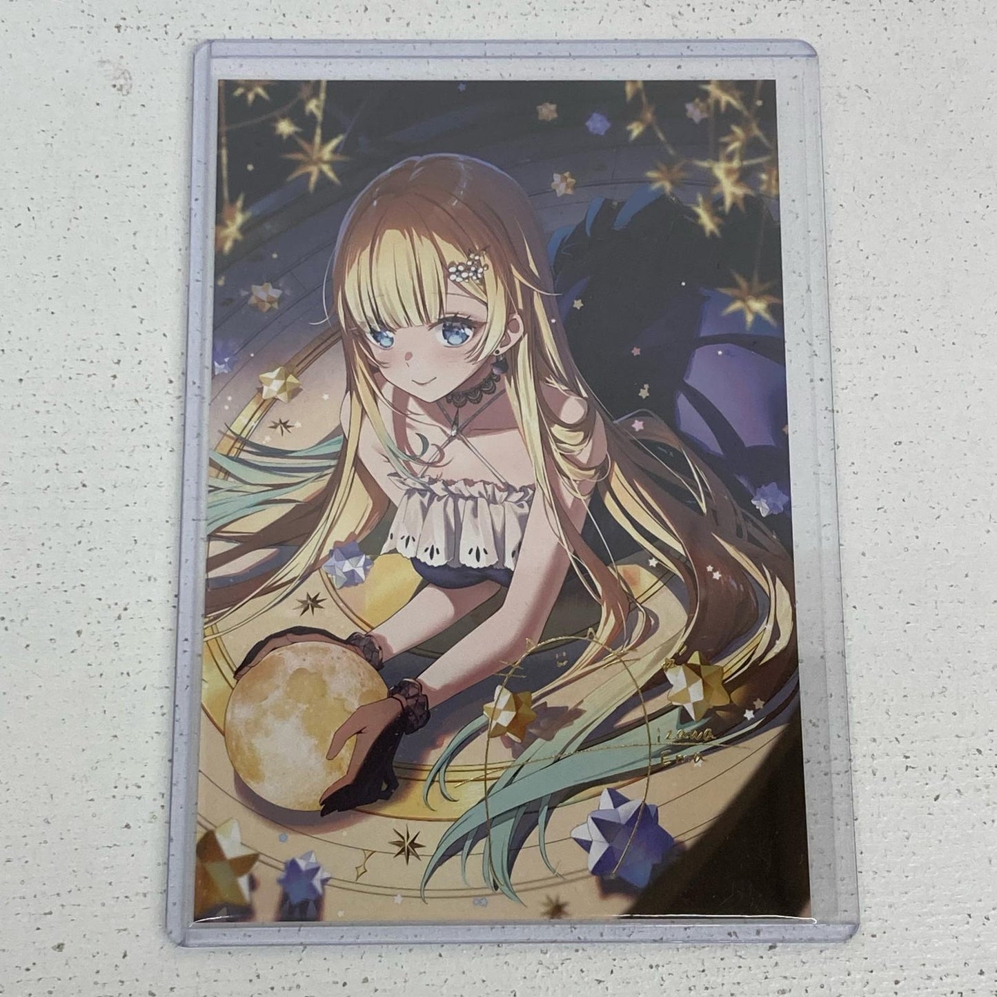 その他ホビー 藍沢エマ 誕生日記念2024 複製箔押し サイン入り ポストカード ぶいすぽっ! 藍沢エマ 【イオン広店】