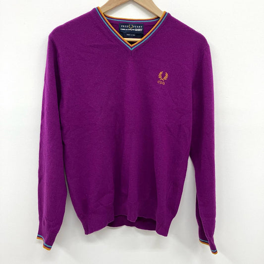 COMME des GARCONS SHIRT | コムデギャルソンシャツ FRED PERRY 別注 ニット W15303 パープル サイズ：S【イオン広店】