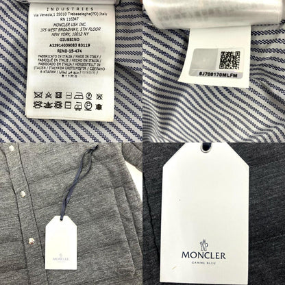 MONCLER | モンクレール GAMME BLEU GIBBINO ダウンジャケット A23914039083 チャコールグレー サイズ：1【イオン広店】