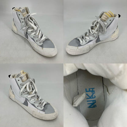 NIKE | ナイキ sacai × NIKE BLAZER MID スニーカー BV0072-100 ホワイト 29cm【イオン広店】