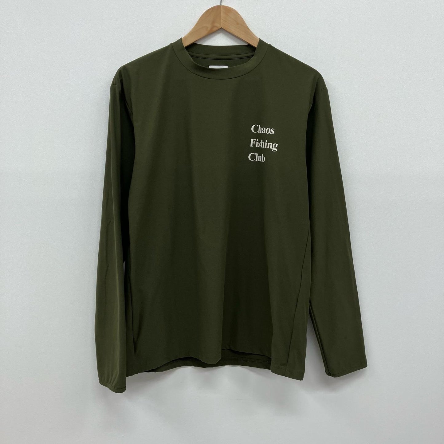 CHAOS FISHING CLUB | カオスフィッシングクラブ ?Logo Dry Long Sleeve カットソー CFC-23SS-LS04 カーキ サイズ：XL【イオン広店】