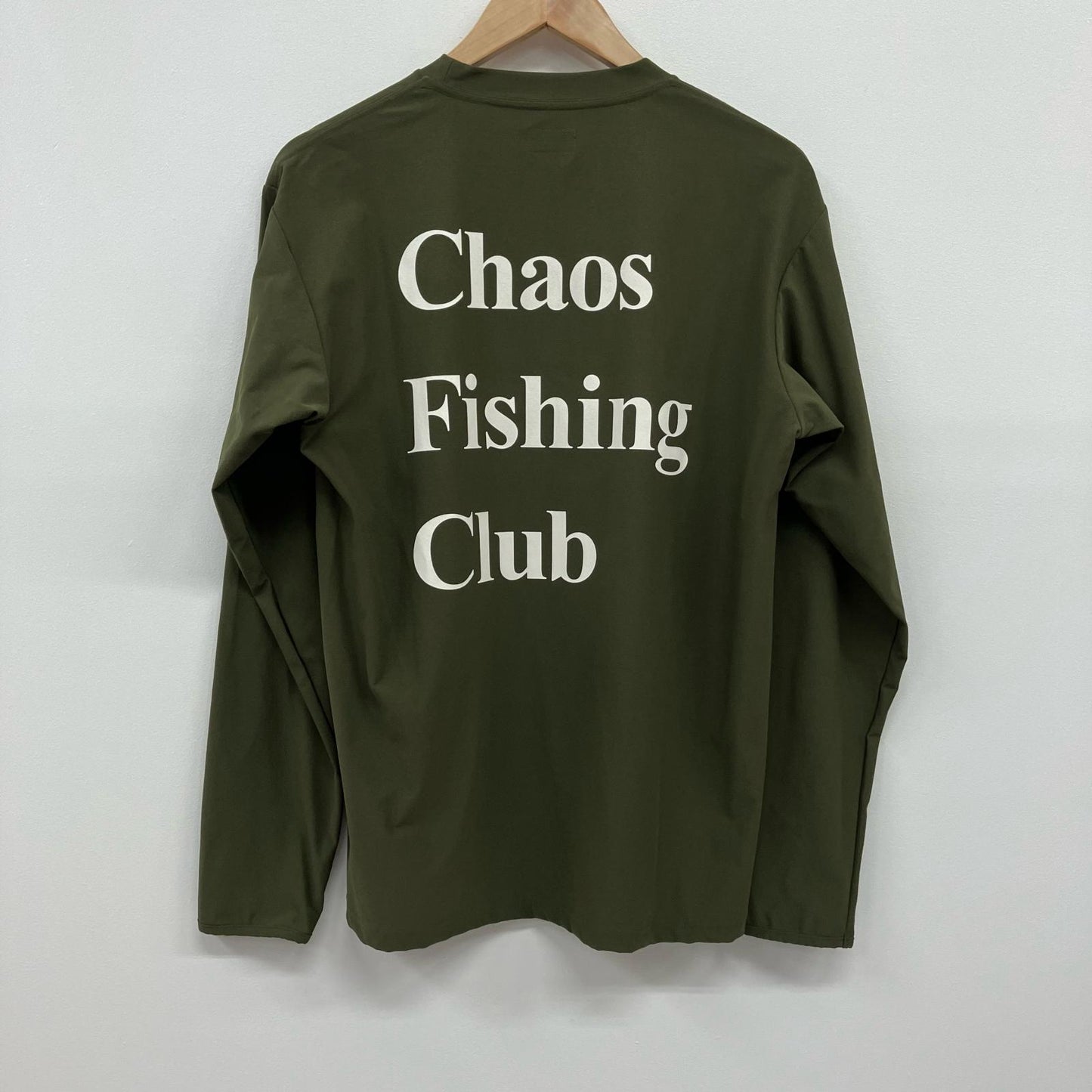 CHAOS FISHING CLUB | カオスフィッシングクラブ ?Logo Dry Long Sleeve カットソー CFC-23SS-LS04 カーキ サイズ：XL【イオン広店】