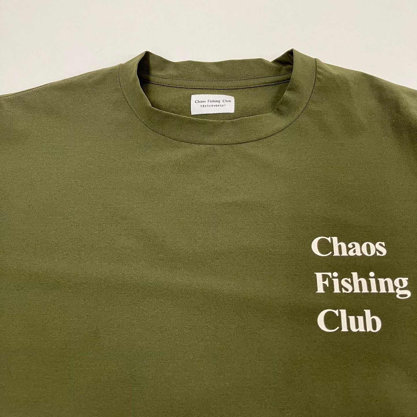 CHAOS FISHING CLUB | カオスフィッシングクラブ ?Logo Dry Long Sleeve カットソー CFC-23SS-LS04 カーキ サイズ：XL【イオン広店】