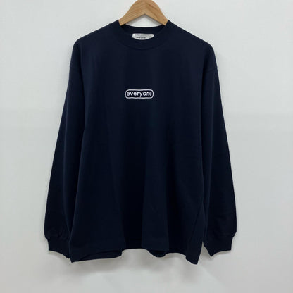 j.30000 sketchy logo long sleeve tee 長袖Ｔシャツ ネイビー サイズ：M【イオン広店】