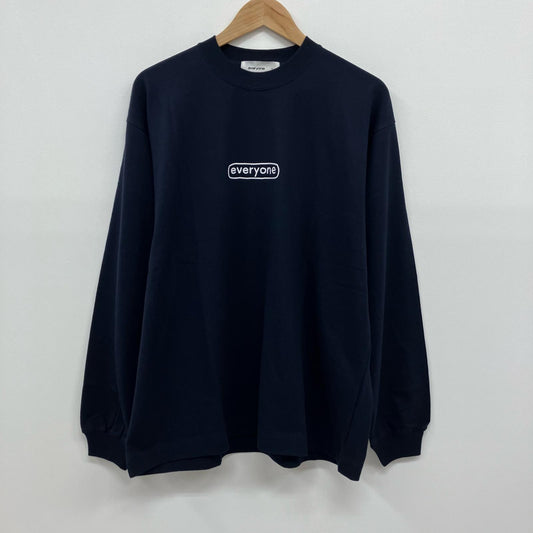 j.30000 sketchy logo long sleeve tee 長袖Ｔシャツ ネイビー サイズ：M【イオン広店】