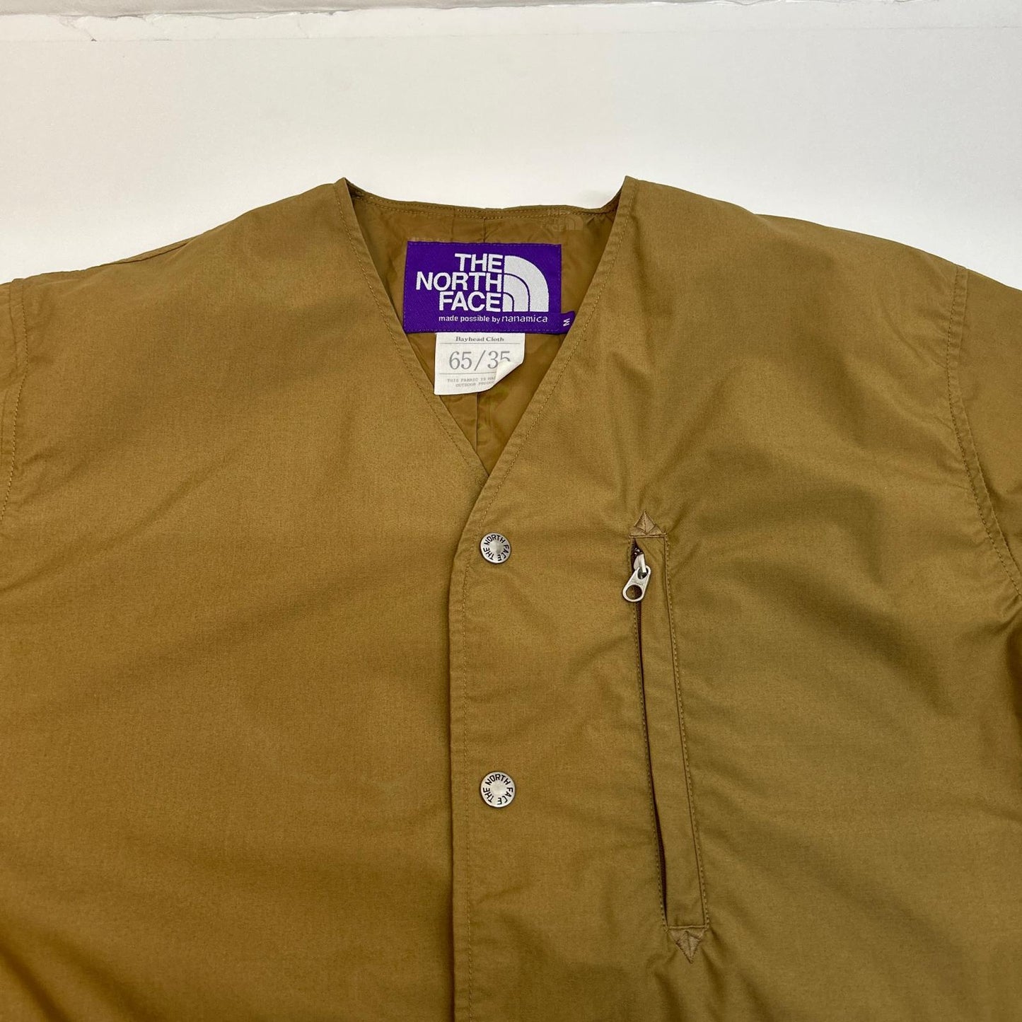 THE NORTH FACE PURPLE LABEL | ザノースフェイスパープルレーベル Midweight 65/35 Hopper Field Cardigan その他アウター NP2102N ベージュ サイズ：M【イオン広店】