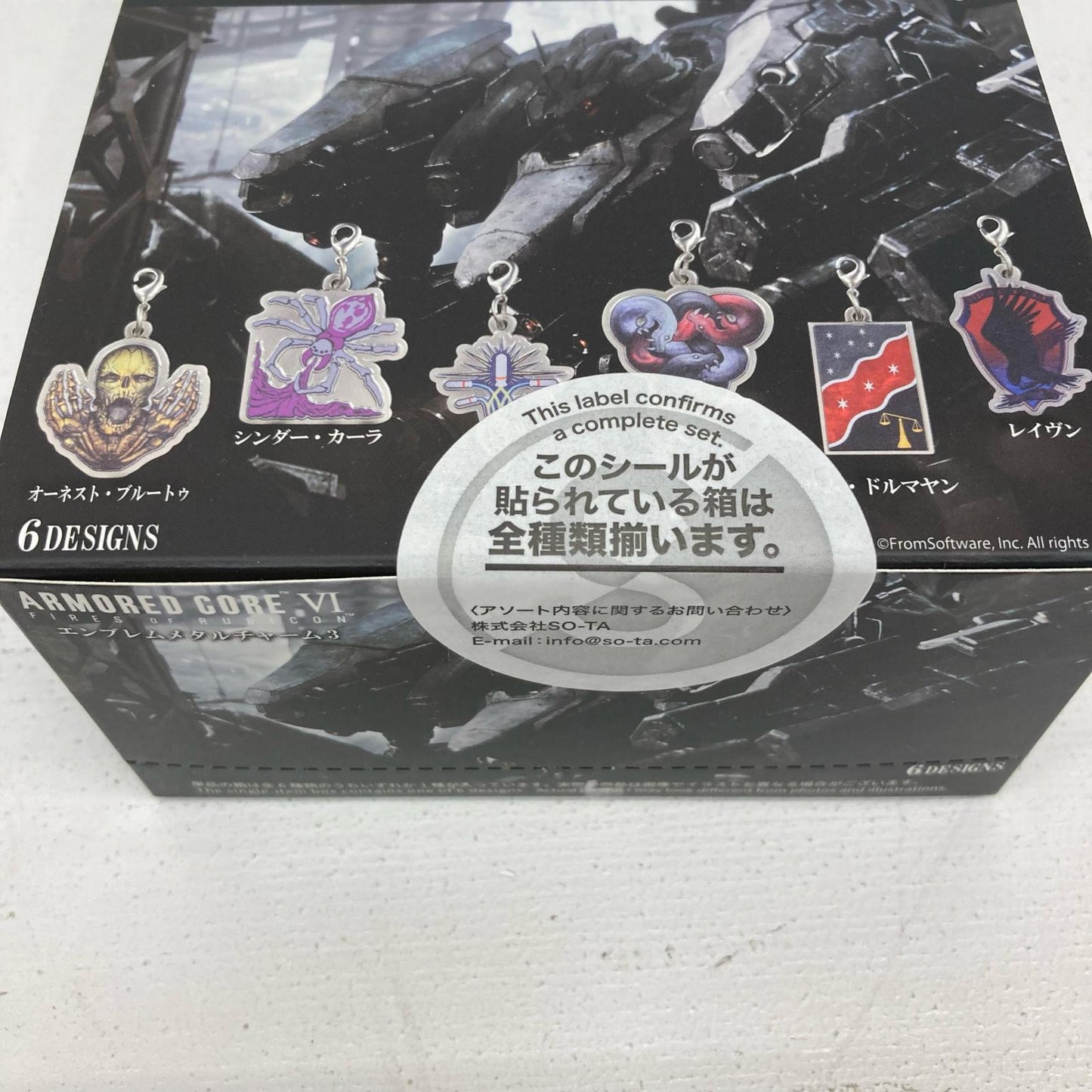 その他ホビー BOX アーマード・コアVI エンブレムメタルチャーム3 全6種【イオン広店】