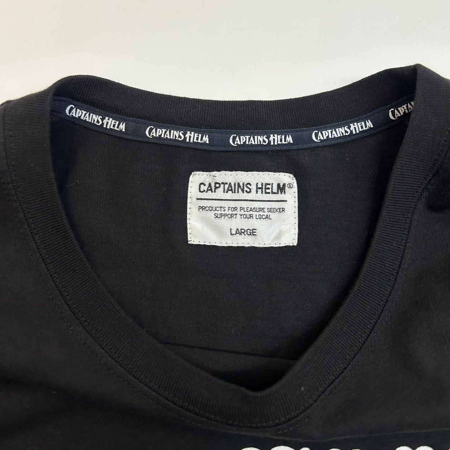CAPTAINS HELM | キャプテンズヘルム 半袖Ｔシャツ ブラック サイズ：L【イオン広店】