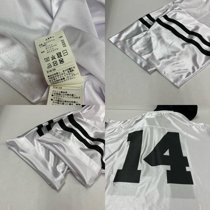 DESCENDANT | ディセンダント SURBURBIA LAYERED FOOTBALL JERSEY パーカー ホワイト サイズ：2【イオン広店】