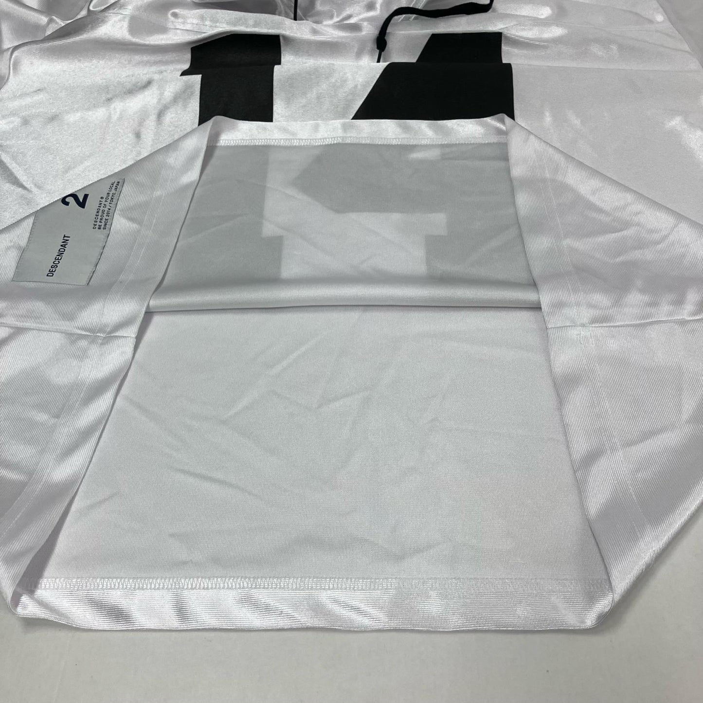 DESCENDANT | ディセンダント SURBURBIA LAYERED FOOTBALL JERSEY パーカー ホワイト サイズ：2【イオン広店】