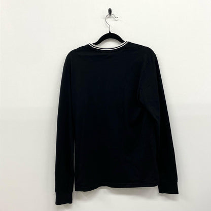 FRED PERRY | フレッドペリー Long Sleeve Twin Tipped T-Shirt 長袖Ｔシャツ M9602 ブラック サイズ：S【イオン広店】