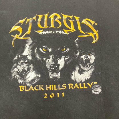 STURGIS BLACK HILLS RALLY 2011 半袖Ｔシャツ ブラック【イオン広店】