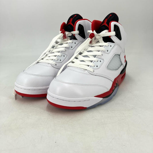 NIKE AIR JORDAN | ナイキ　エアー　ジョーダン Air Jordan 5 Retro OG　Fire Red/Black Tongue スニーカー HQ7978-101 ホワイト 28cm【イオン広店】