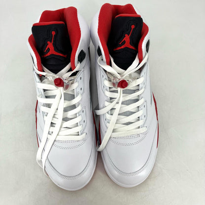 NIKE AIR JORDAN | ナイキ　エアー　ジョーダン Air Jordan 5 Retro OG　Fire Red/Black Tongue スニーカー HQ7978-101 ホワイト 28cm【イオン広店】