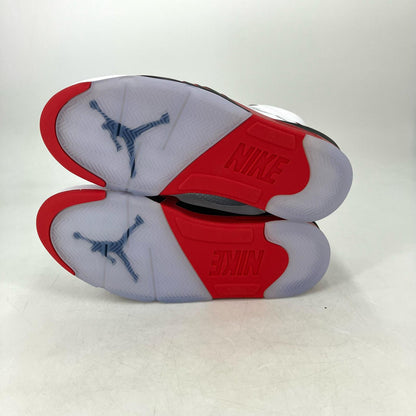 NIKE AIR JORDAN | ナイキ　エアー　ジョーダン Air Jordan 5 Retro OG　Fire Red/Black Tongue スニーカー HQ7978-101 ホワイト 28cm【イオン広店】