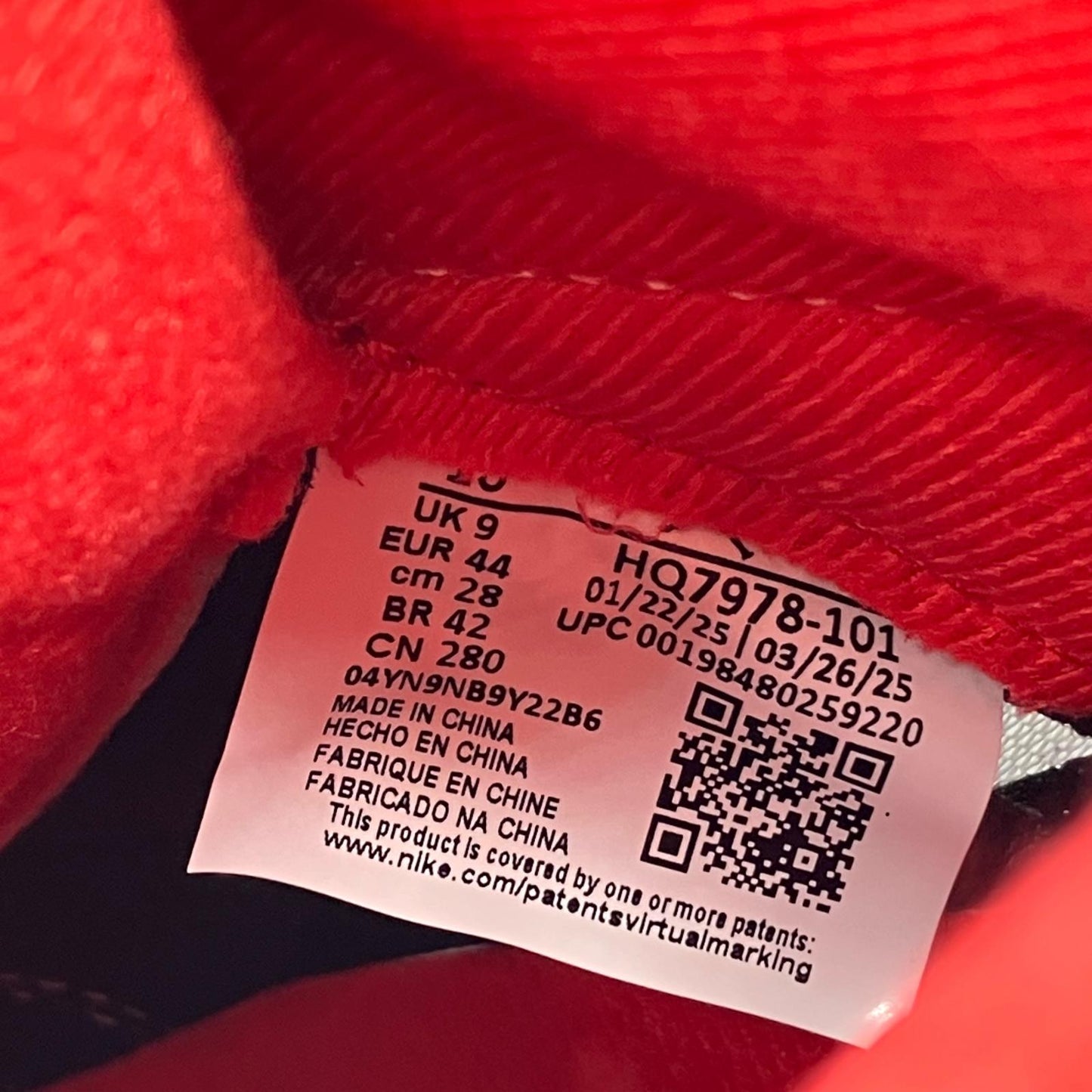 NIKE AIR JORDAN | ナイキ　エアー　ジョーダン Air Jordan 5 Retro OG　Fire Red/Black Tongue スニーカー HQ7978-101 ホワイト 28cm【イオン広店】