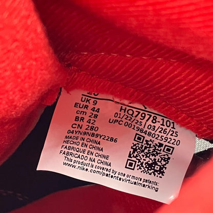 NIKE AIR JORDAN | ナイキ　エアー　ジョーダン Air Jordan 5 Retro OG　Fire Red/Black Tongue スニーカー HQ7978-101 ホワイト 28cm【イオン広店】