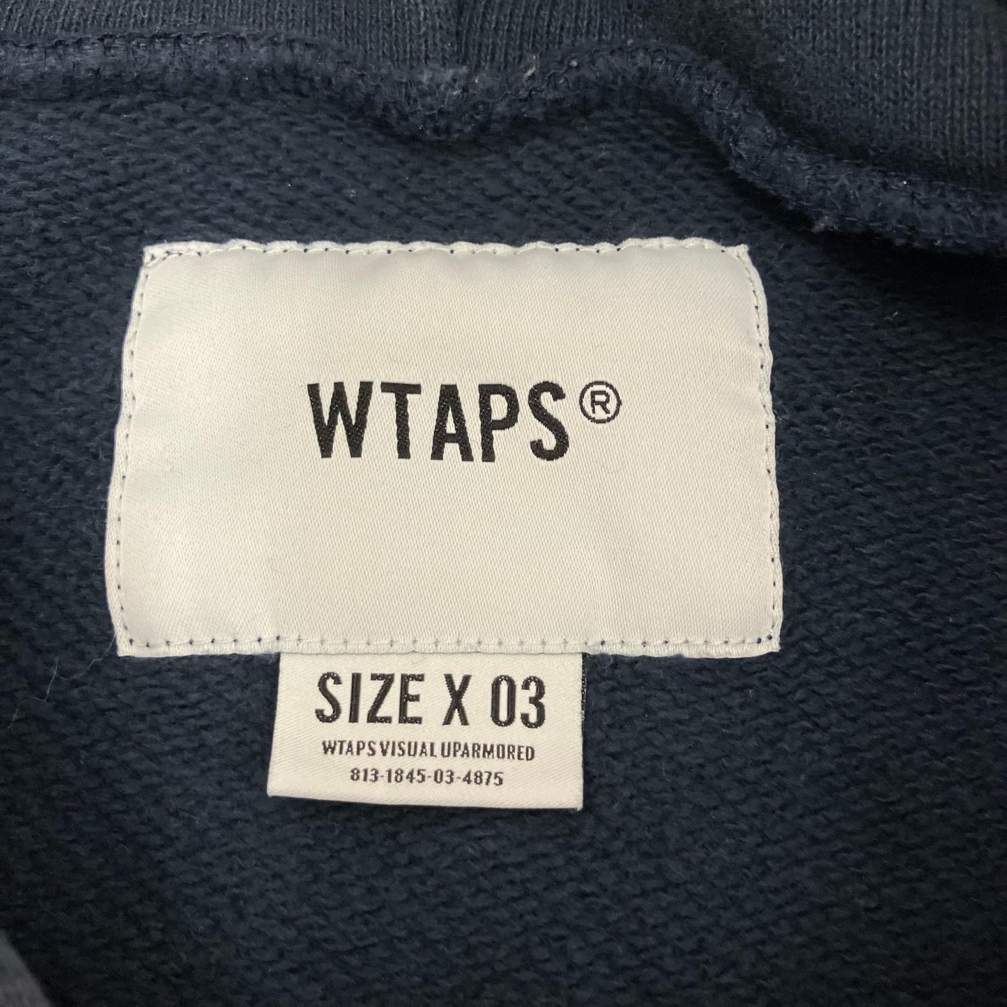 W)TAPS | ダブルタップス URBAN TERRITORY DESIGN HOODED パーカー 191ATDT-CSM16 ネイビー サイズ：3【イオン広店】
