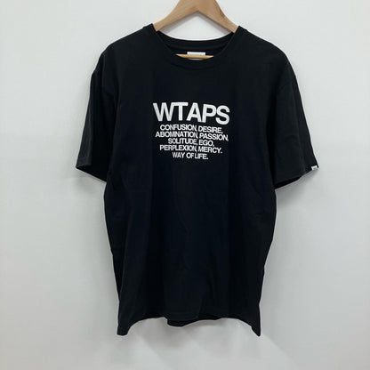 W)TAPS | ダブルタップス INGREDIENTS / TEE 半袖Ｔシャツ 221PCDT-ST02S ブラック サイズ：3【イオン広店】