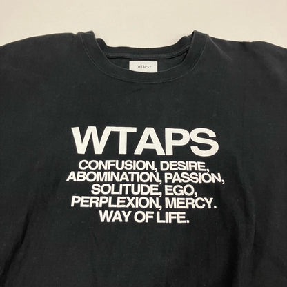 W)TAPS | ダブルタップス INGREDIENTS / TEE 半袖Ｔシャツ 221PCDT-ST02S ブラック サイズ：3【イオン広店】