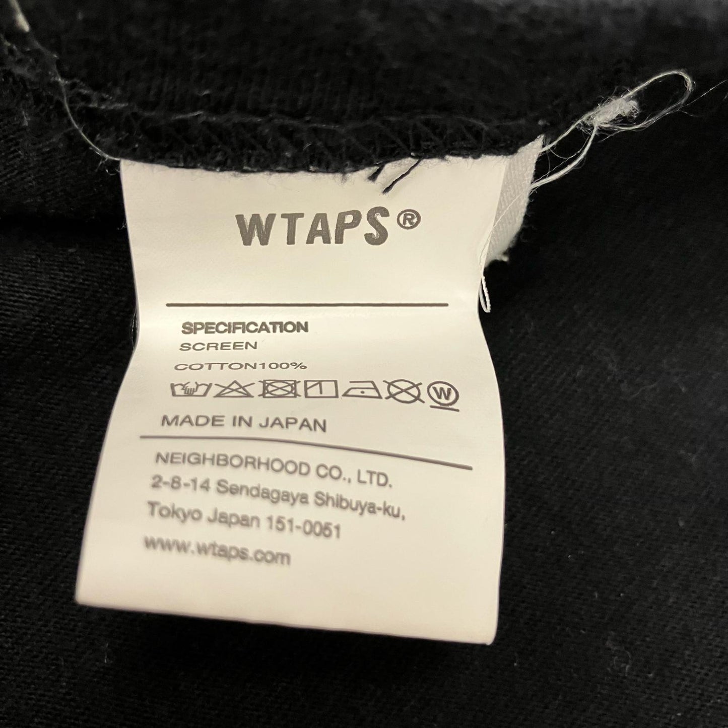 W)TAPS | ダブルタップス INGREDIENTS / TEE 半袖Ｔシャツ 221PCDT-ST02S ブラック サイズ：3【イオン広店】