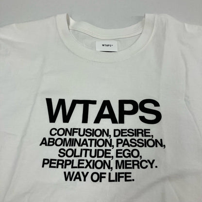 W)TAPS | ダブルタップス INGREDIENTS / TEE 半袖Ｔシャツ 221PCDT-ST02S ホワイト サイズ：3【イオン広店】