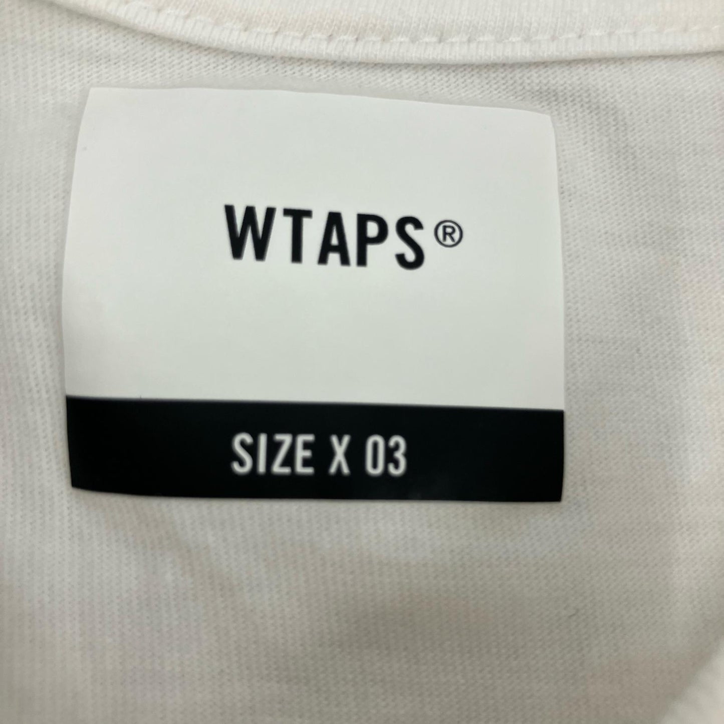 W)TAPS | ダブルタップス INGREDIENTS / TEE 半袖Ｔシャツ 221PCDT-ST02S ホワイト サイズ：3【イオン広店】